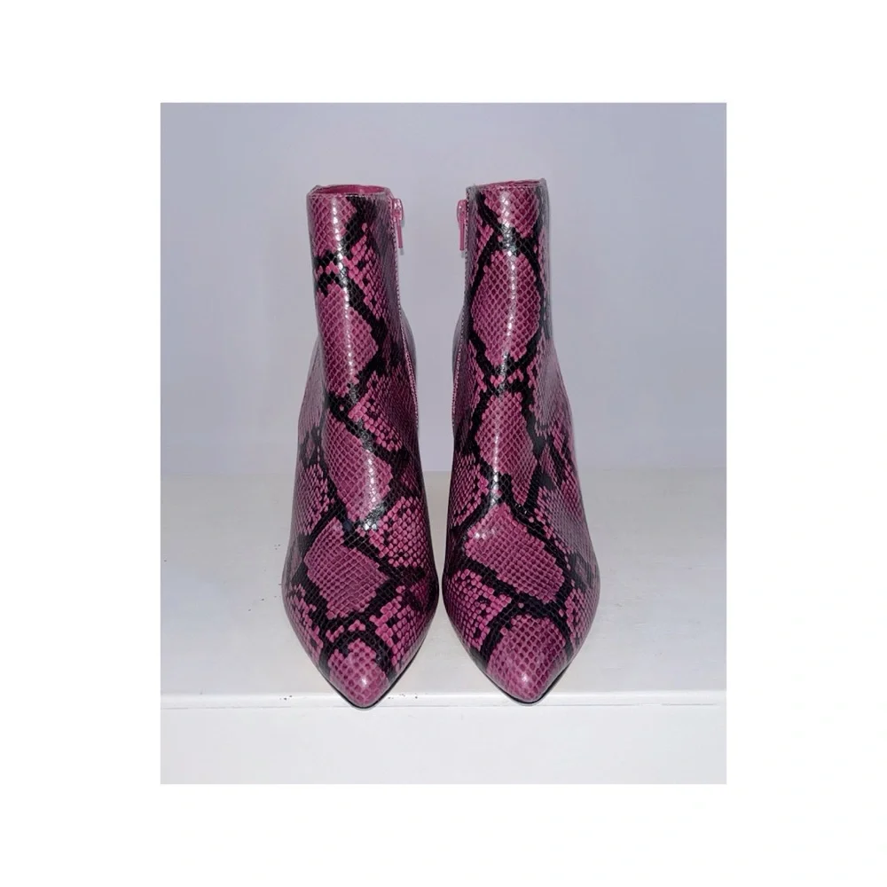 BCBG Briel Snake Print Ankle Boots (Size: 9) - Picture 5 of 9